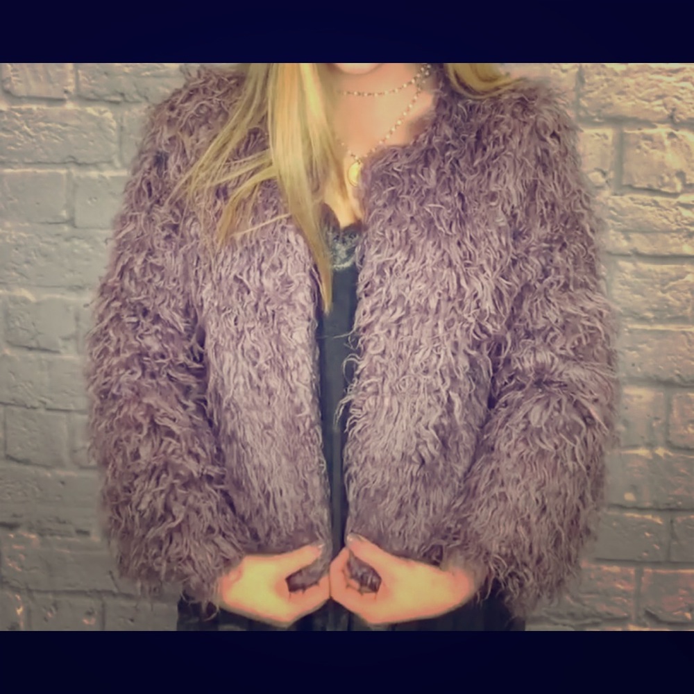 NWT Shaggy Lavender Jacket